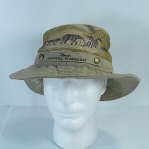 Walt Disney World Animal Kingdom Safari Bucket Cap Hat Wildlife Graphics